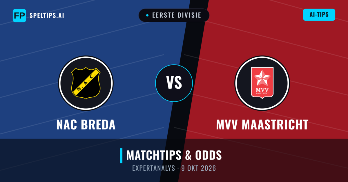 NAC Breda vs MVV Maastricht — matchtips och förhandstitt