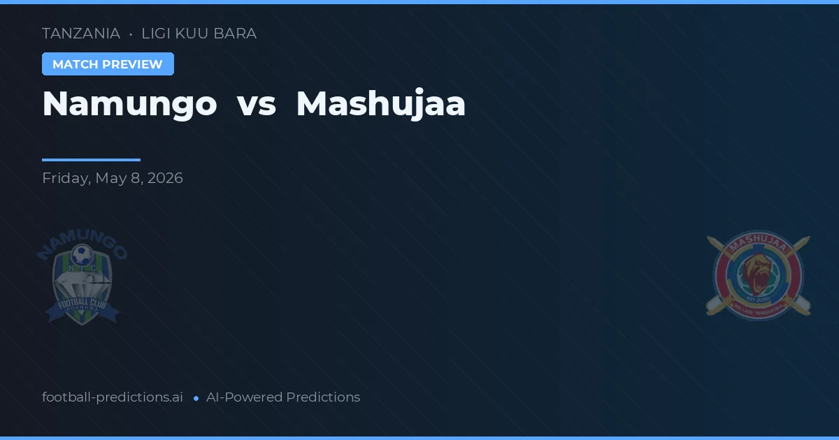 Namungo vs Mashujaa — matchtips och förhandstitt