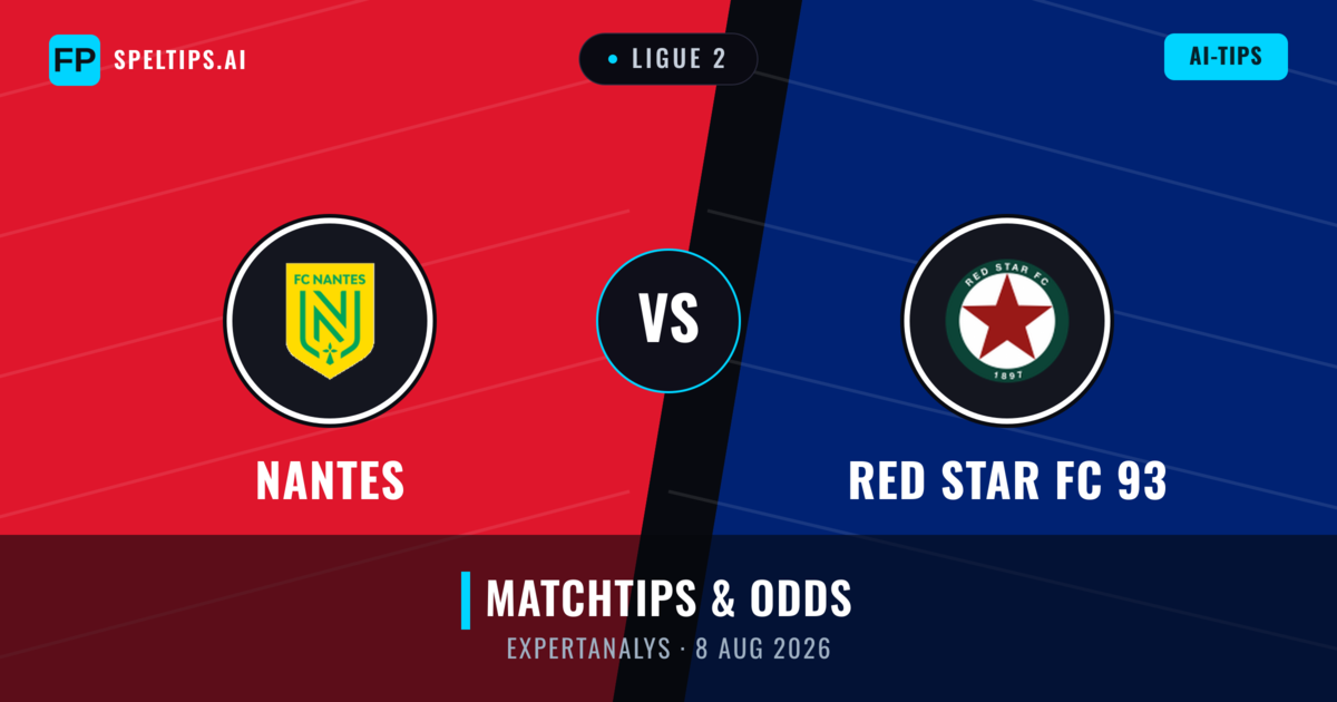 Nantes vs RED Star FC 93 — matchtips och förhandstitt