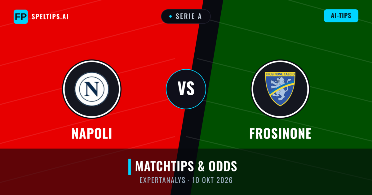 Napoli vs Frosinone — matchtips och förhandstitt