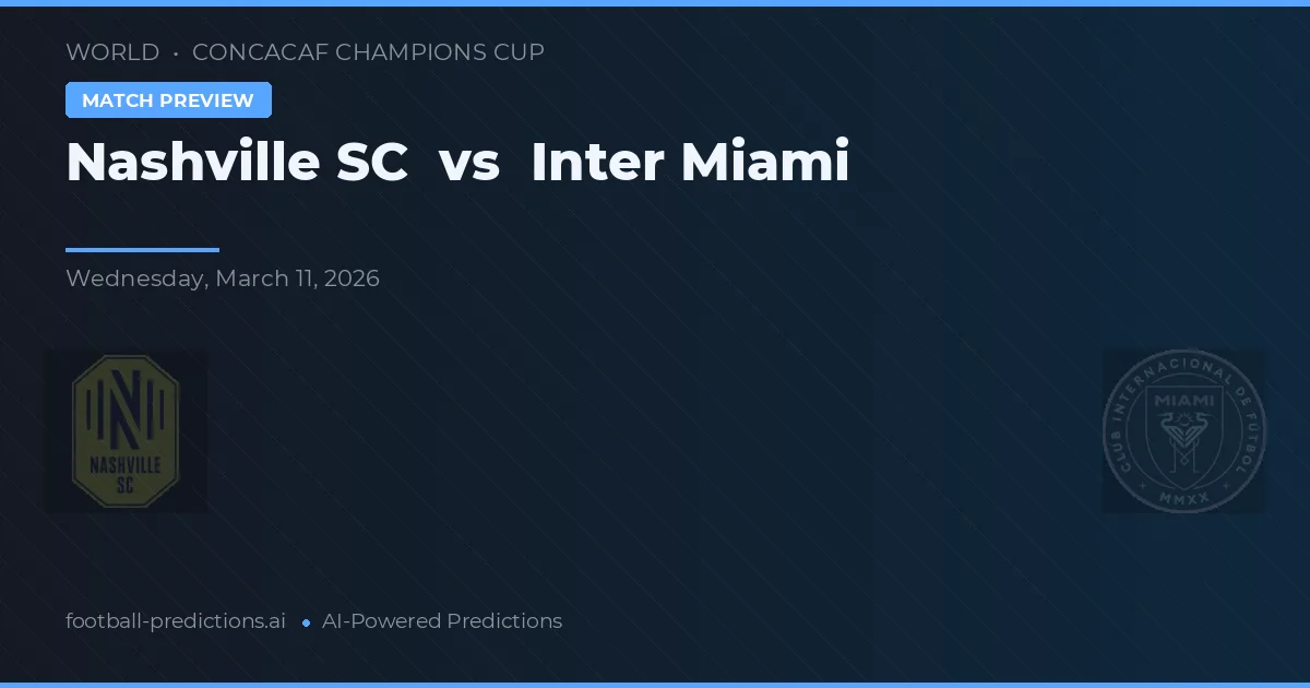Nashville SC vs Inter Miami — matchtips och förhandstitt