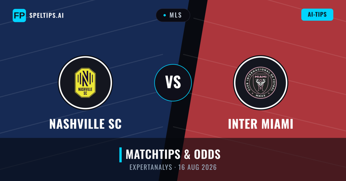 Nashville SC vs Inter Miami — matchtips och förhandstitt