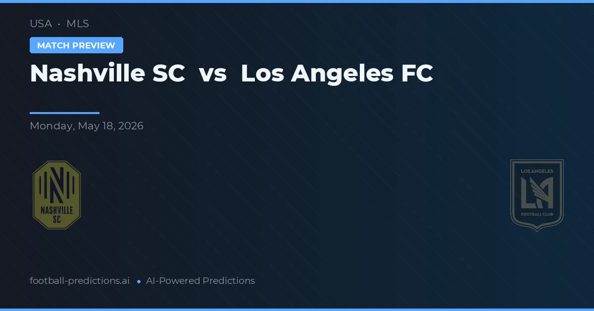 Nashville SC vs Los Angeles FC — matchtips och förhandstitt