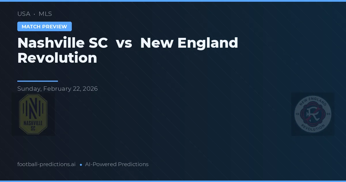Nashville SC vs New England Revolution — matchtips och förhandstitt