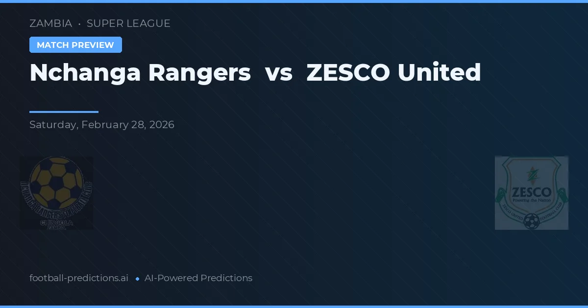 Nchanga Rangers vs ZESCO United — matchtips och förhandstitt