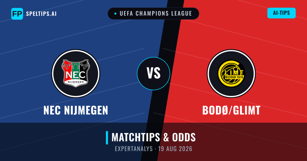 NEC Nijmegen vs Bodø/Glimt — matchtips och förhandstitt