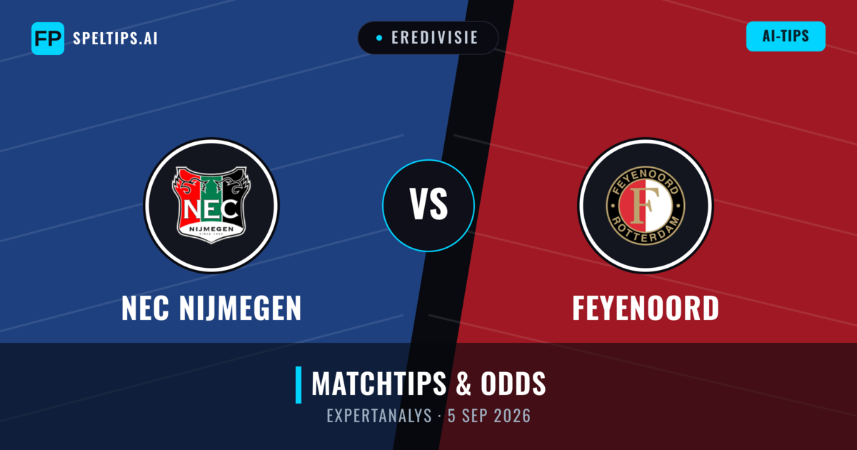 NEC Nijmegen vs Feyenoord — matchtips och förhandstitt