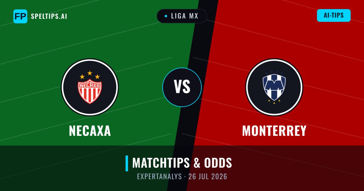 Necaxa vs Monterrey — matchtips och förhandstitt