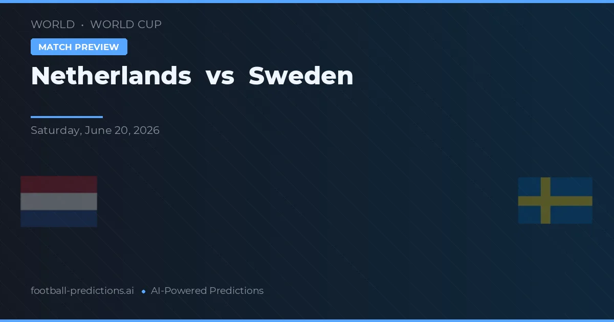 Nederländerna vs Sverige — matchtips och förhandstitt