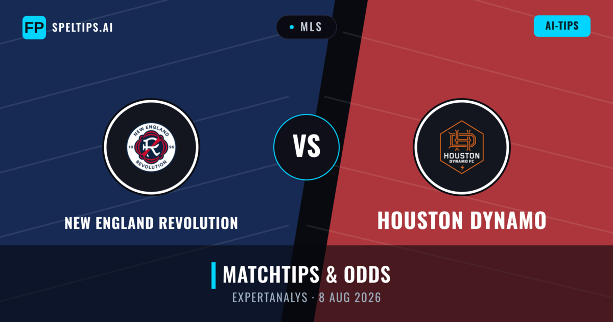 New England Revolution vs Houston Dynamo — matchtips och förhandstitt