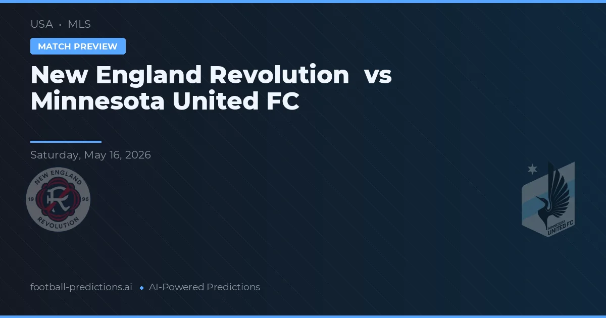 New England Revolution vs Minnesota United FC — matchtips och förhandstitt
