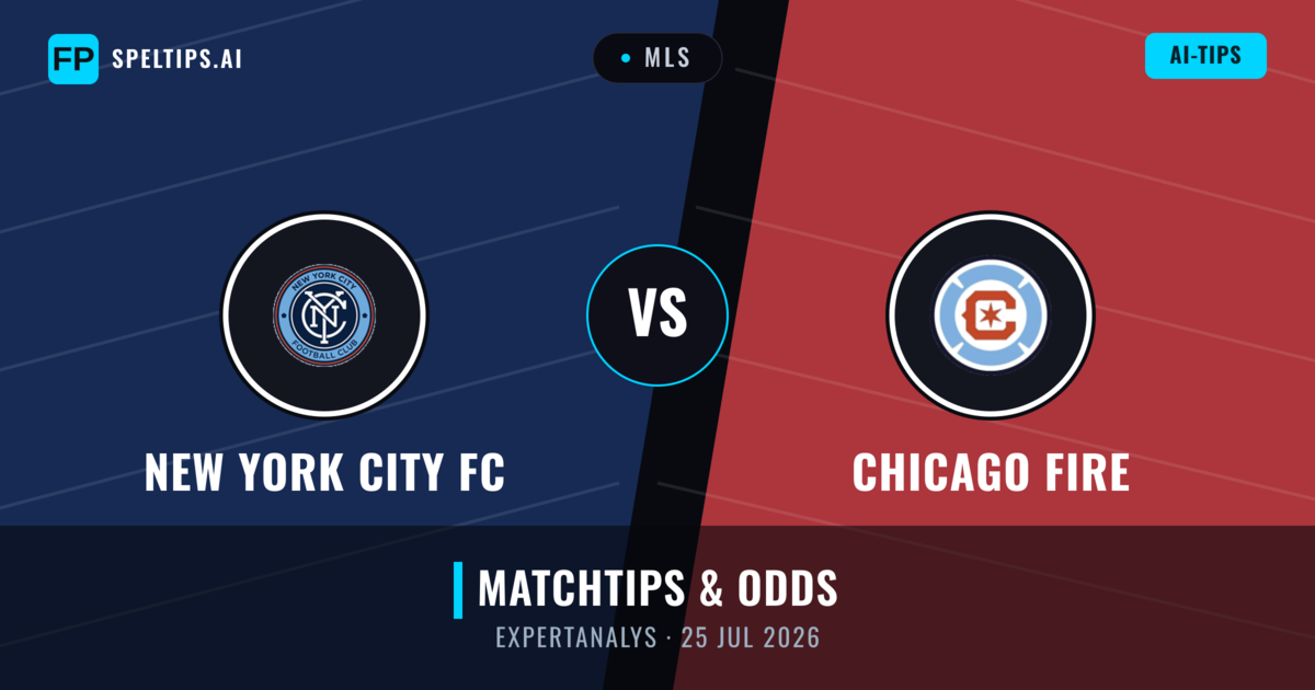 New York City FC vs Chicago Fire — matchtips och förhandstitt