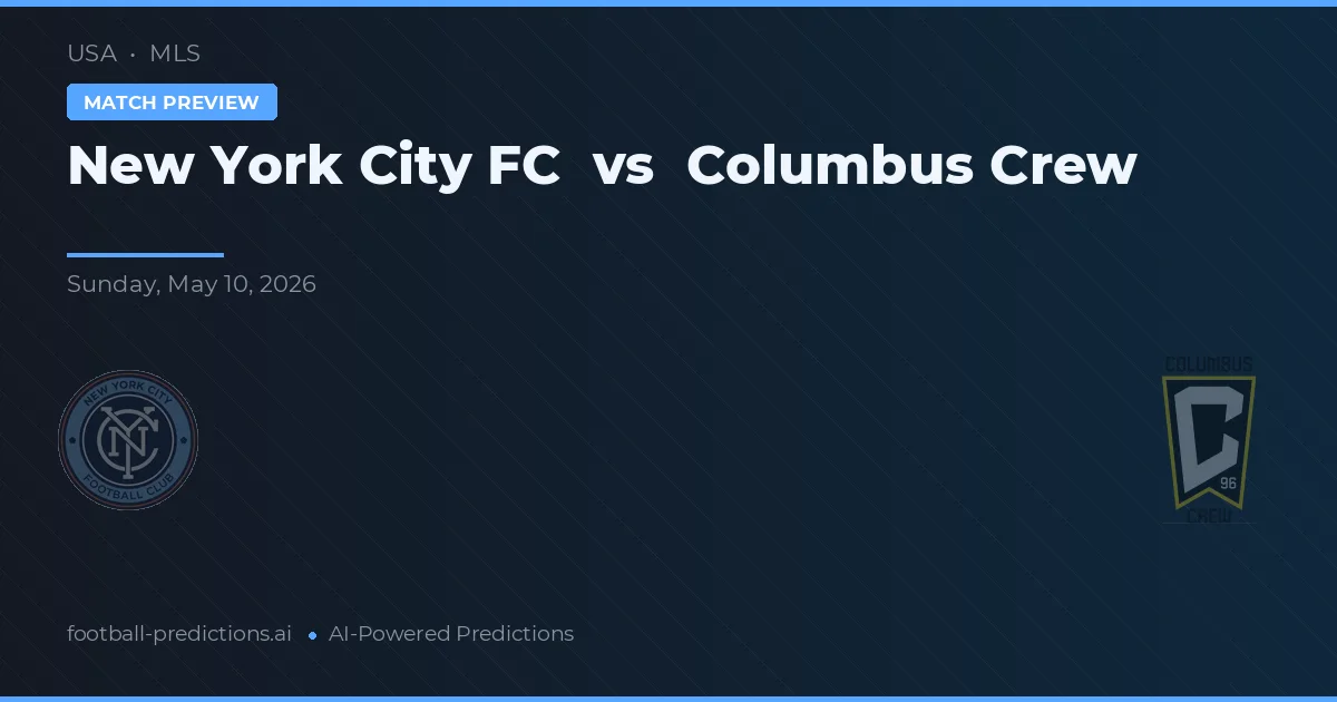 New York City FC vs Columbus Crew — matchtips och förhandstitt