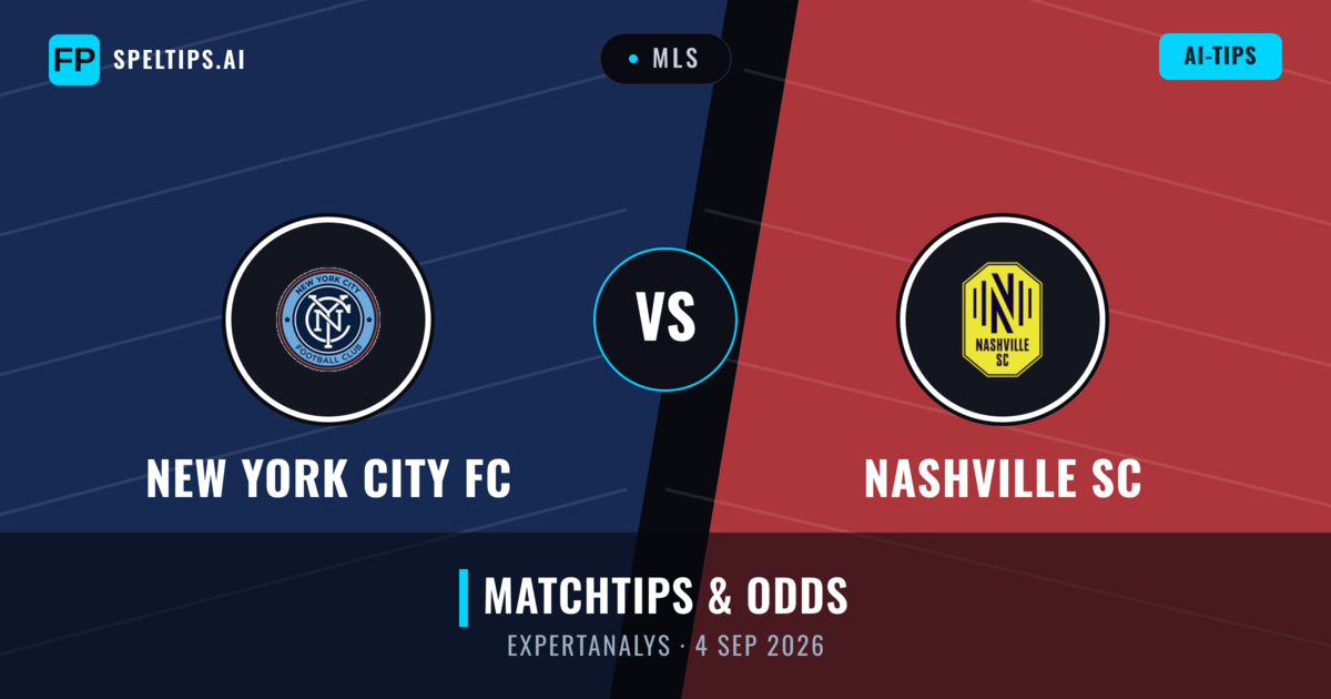 New York City FC vs Nashville SC — matchtips och förhandstitt