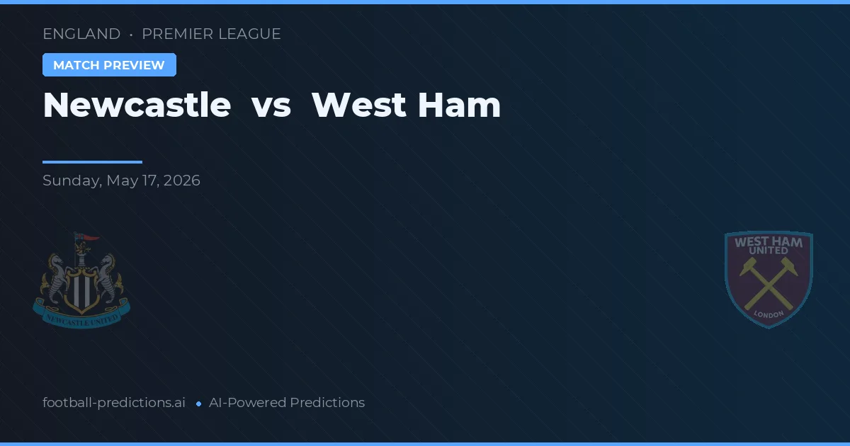 Newcastle vs West Ham — matchtips och förhandstitt