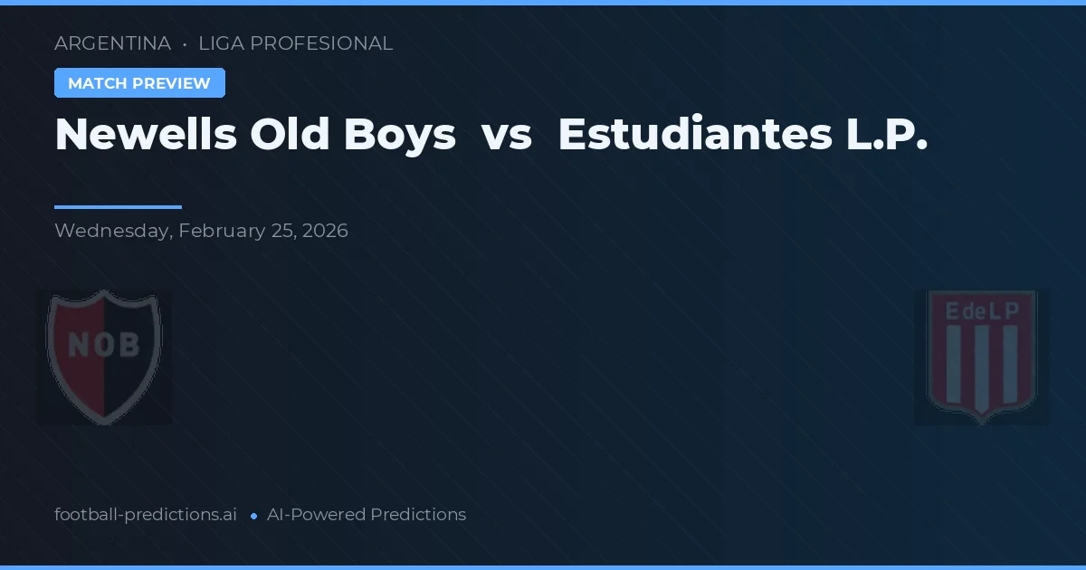 Newell's Old Boys vs Estudiantes La Plata — matchtips och förhandstitt