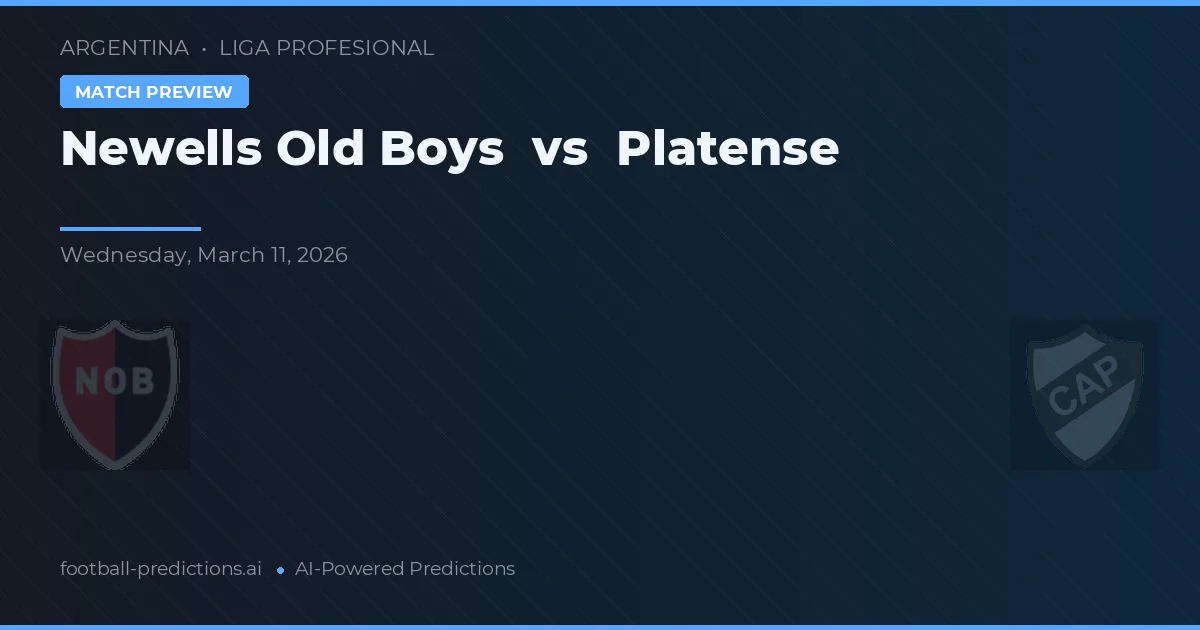 Newell's Old Boys vs Platense — matchtips och förhandstitt