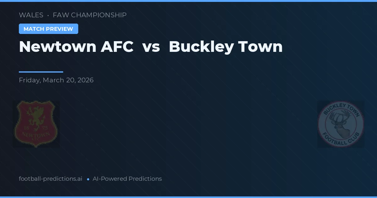 Newtown AFC vs Buckley Town — matchtips och förhandstitt