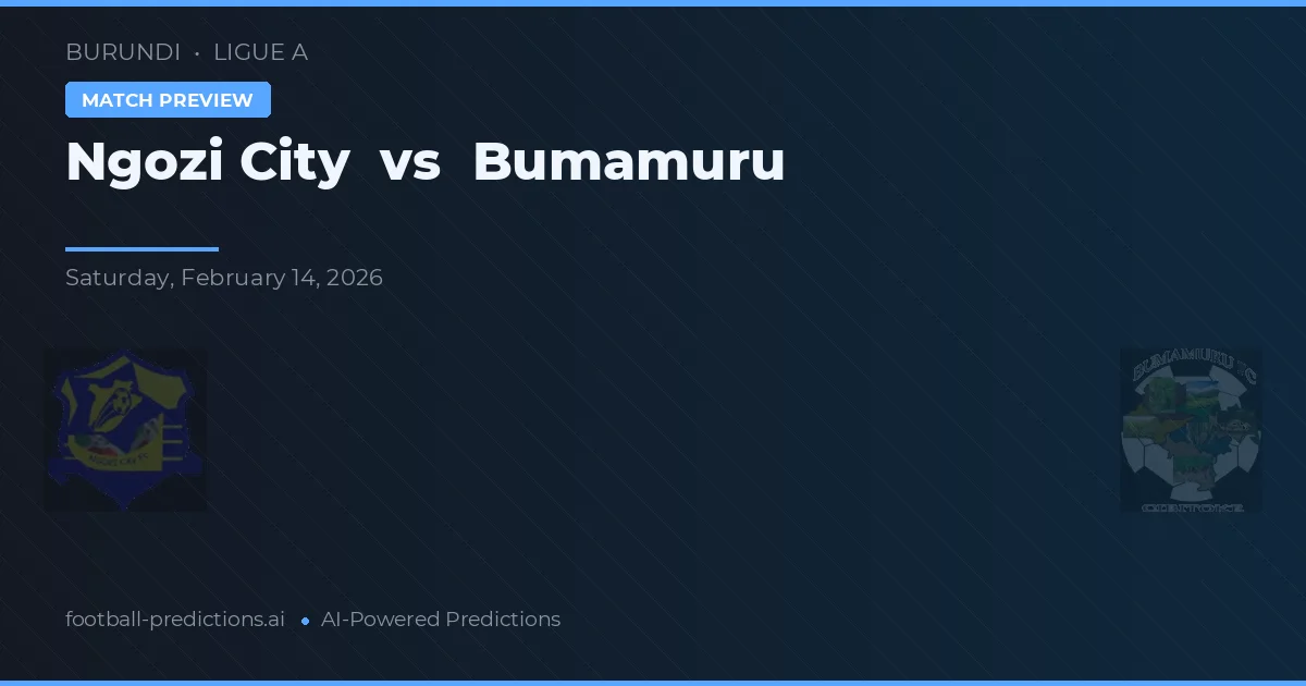 Ngozi City vs Bumamuru — matchtips och förhandstitt