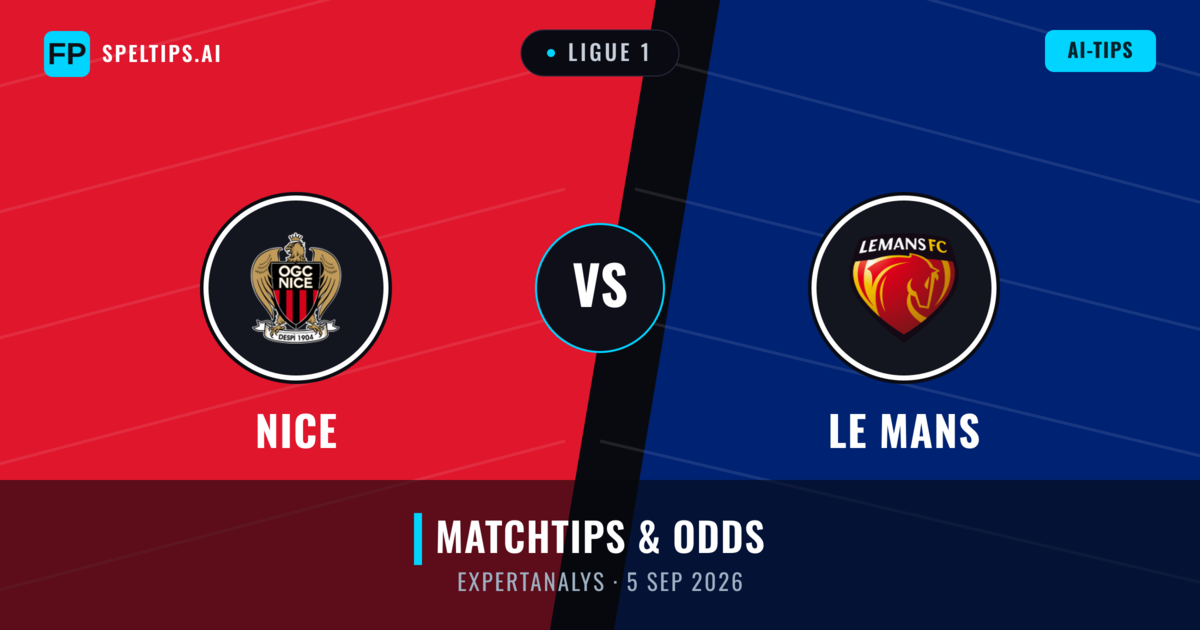 Nice vs Le Mans — matchtips och förhandstitt