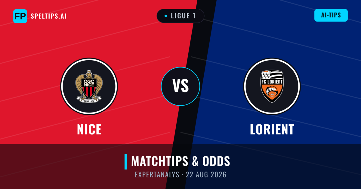 Nice vs Lorient — matchtips och förhandstitt