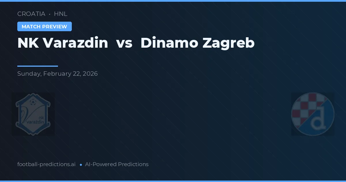 NK Varaždin vs Dinamo Zagreb — matchtips och förhandstitt