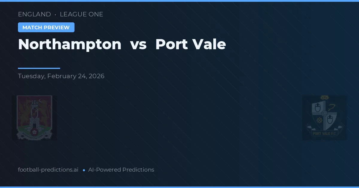 Northampton vs Port Vale — matchtips och förhandstitt