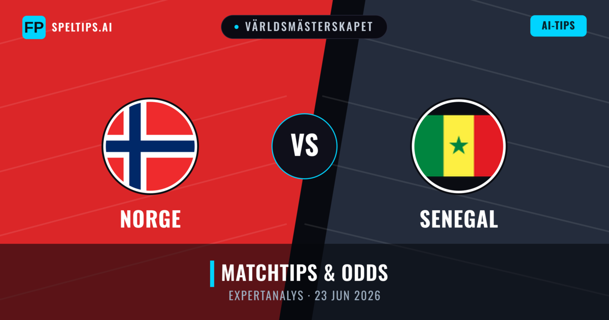 Norge vs Senegal — matchtips och förhandstitt