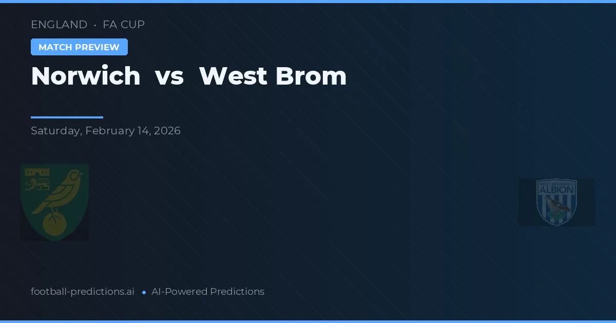 Norwich vs West Brom — matchtips och förhandstitt