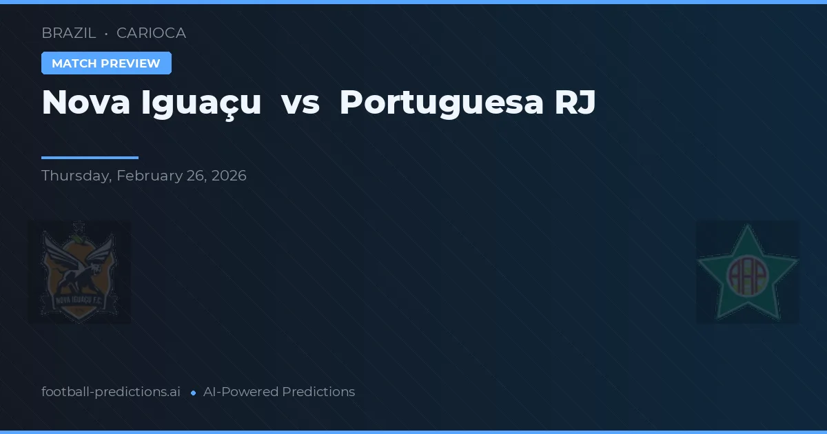 Nova Iguaçu vs Portuguesa RJ — matchtips och förhandstitt