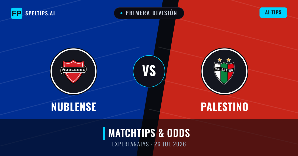 Nublense vs Palestino — matchtips och förhandstitt