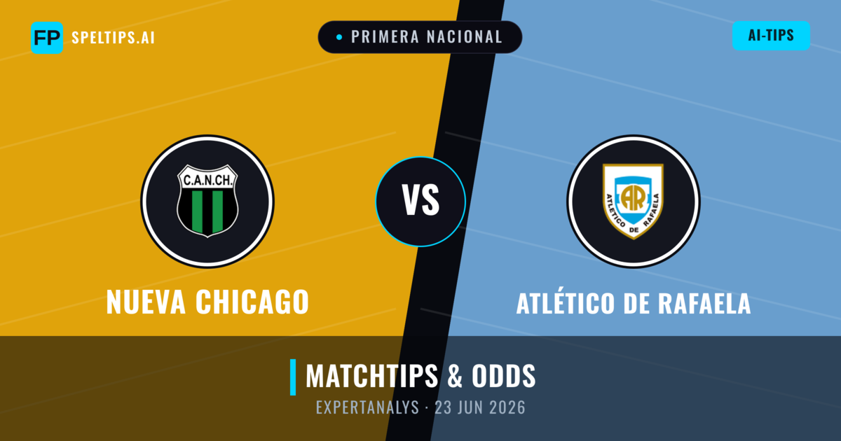 Nueva Chicago vs Atlético de Rafaela — matchtips och förhandstitt