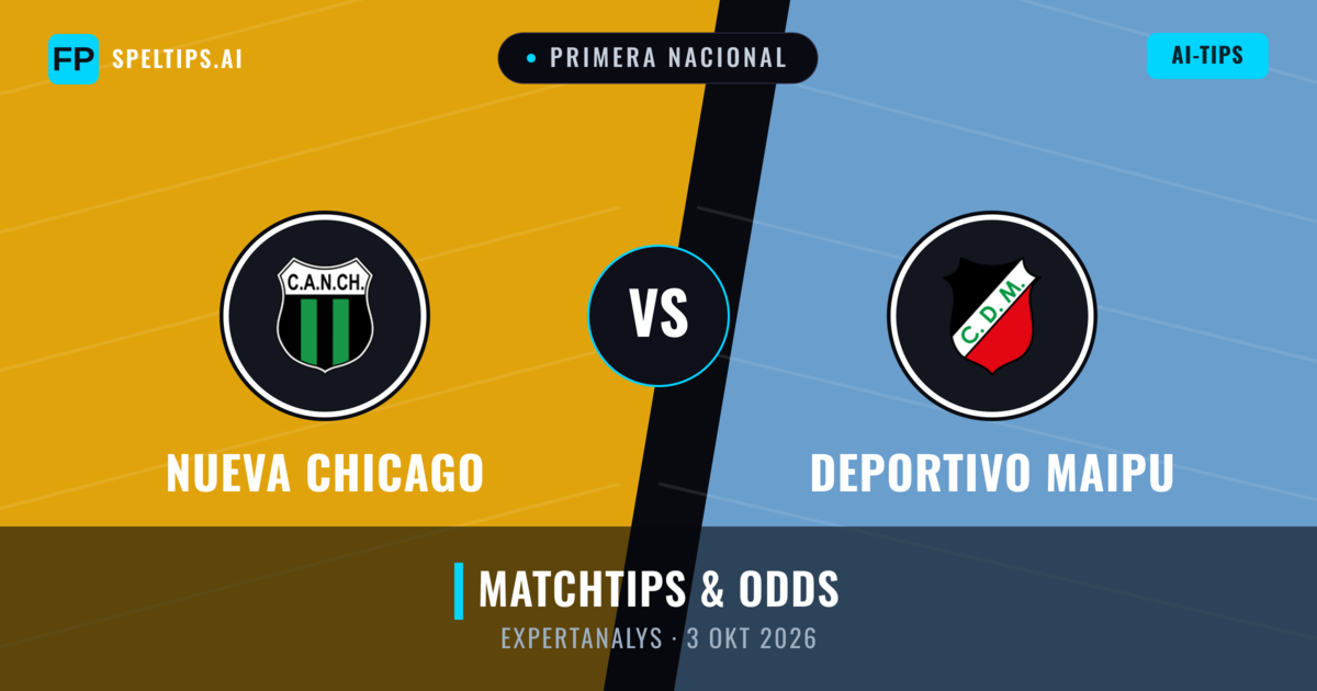Nueva Chicago vs Deportivo Maipu — matchtips och förhandstitt