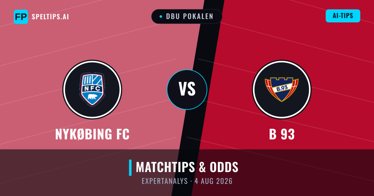 Nykøbing FC vs B 93 — matchtips och förhandstitt