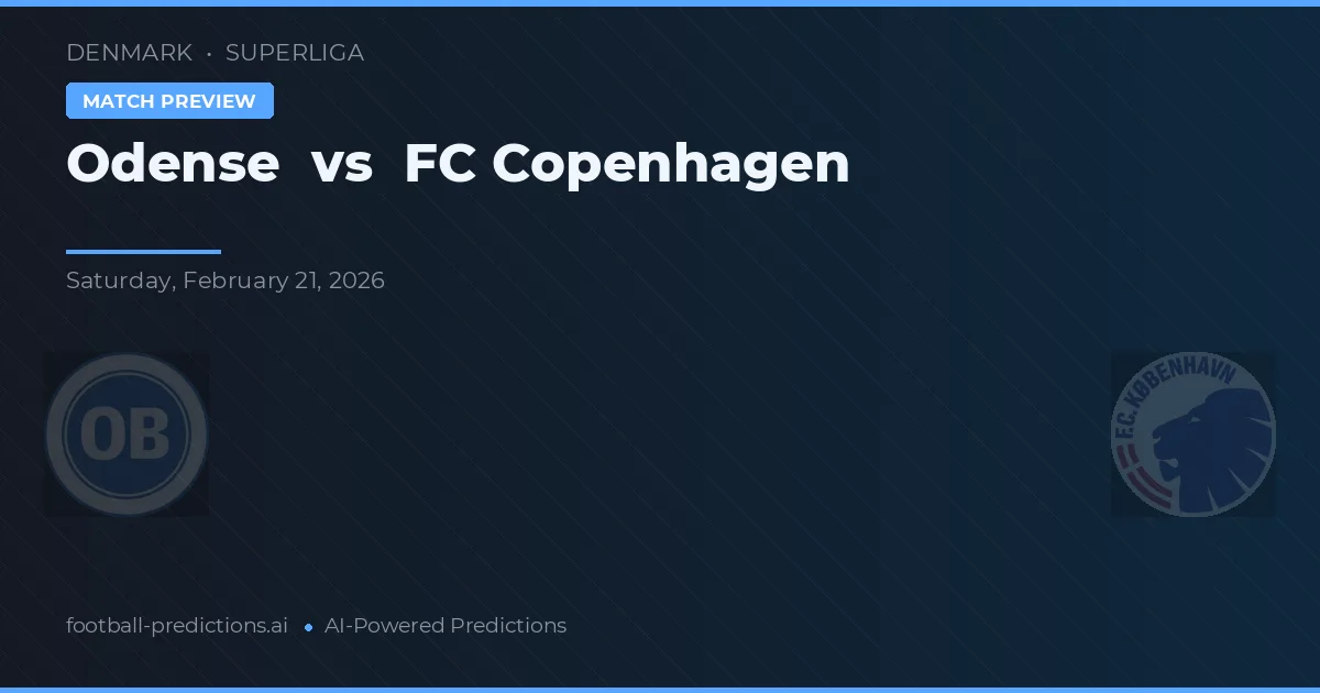 Odense Boldklub vs F.C. Köpenhamn — matchtips och förhandstitt