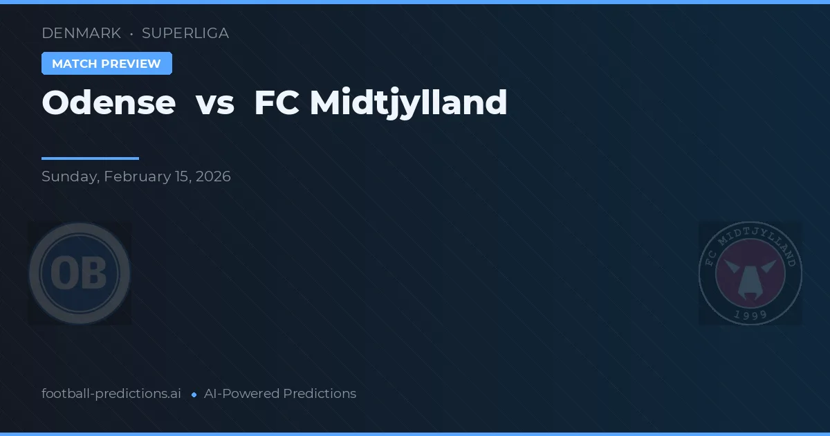 Odense Boldklub vs FC Midtjylland — matchtips och förhandstitt