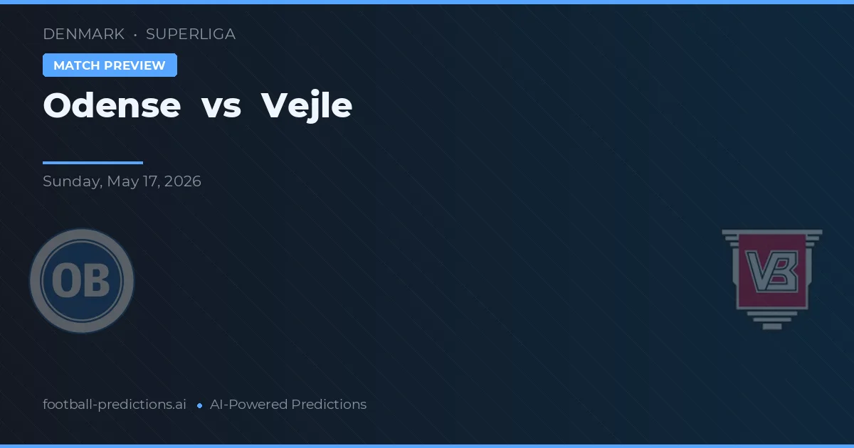 Odense Boldklub vs Vejle BK — matchtips och förhandstitt