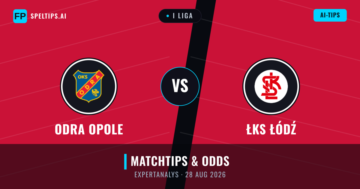 Odra Opole vs ŁKS Łódź — matchtips och förhandstitt