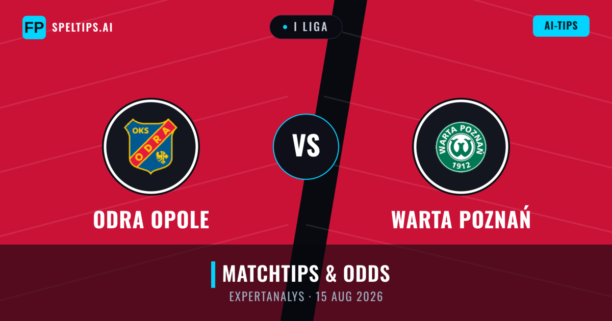 Odra Opole vs Warta Poznań — matchtips och förhandstitt