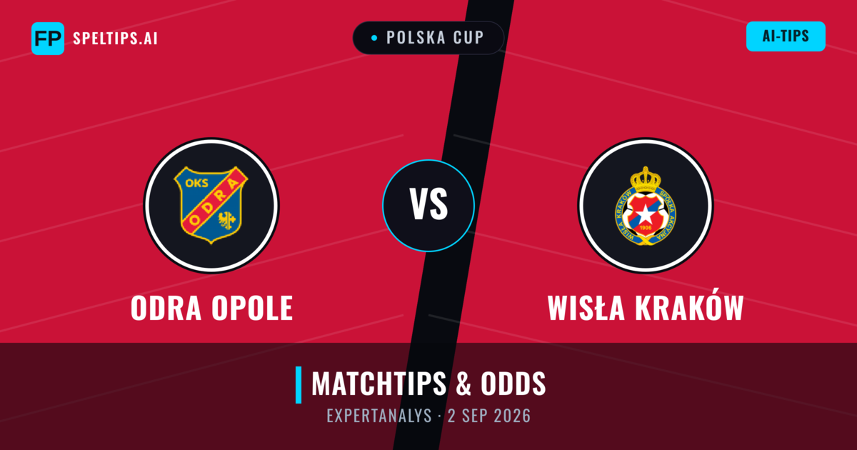 Odra Opole vs Wisła Kraków — matchtips och förhandstitt