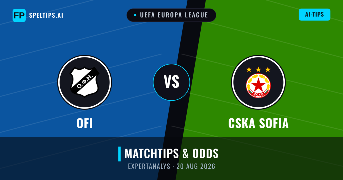 OFI vs CSKA Sofia — matchtips och förhandstitt