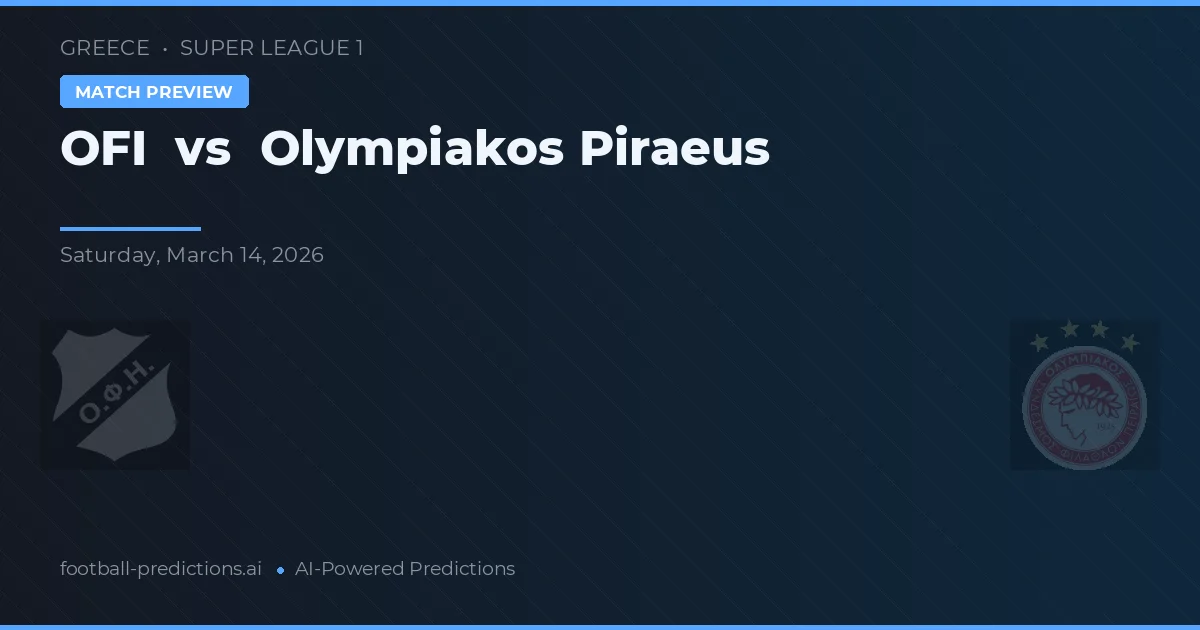 OFI vs Olympiakos Piraeus — matchtips och förhandstitt