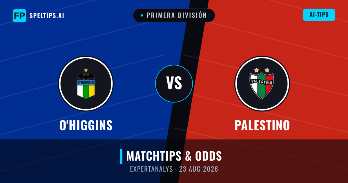 O'Higgins vs Palestino — matchtips och förhandstitt