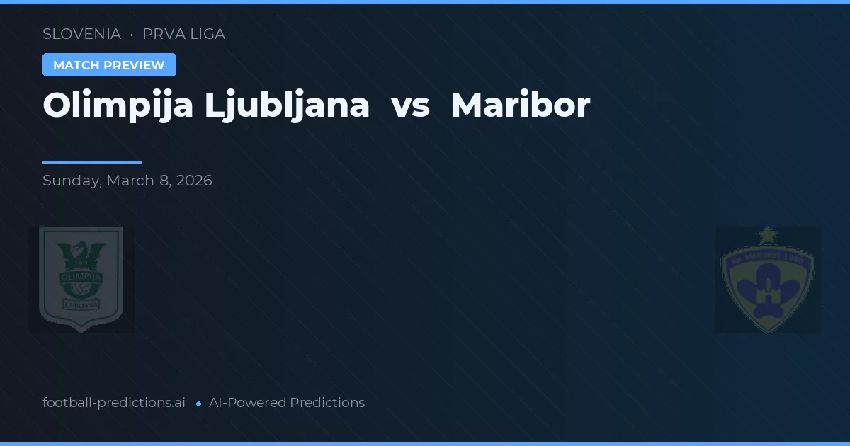 Olimpija Ljubljana vs Maribor — matchtips och förhandstitt