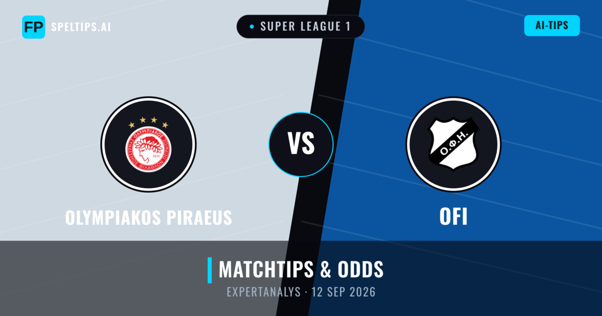 Olympiakos Piraeus vs OFI — matchtips och förhandstitt