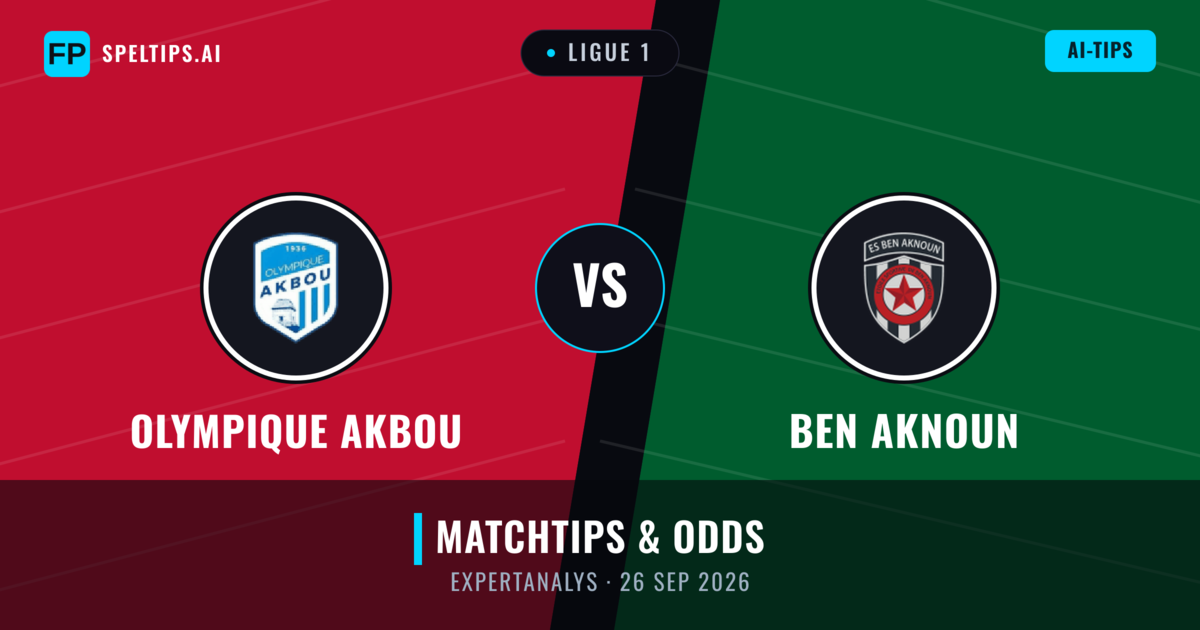 Olympique Akbou vs Ben Aknoun — matchtips och förhandstitt