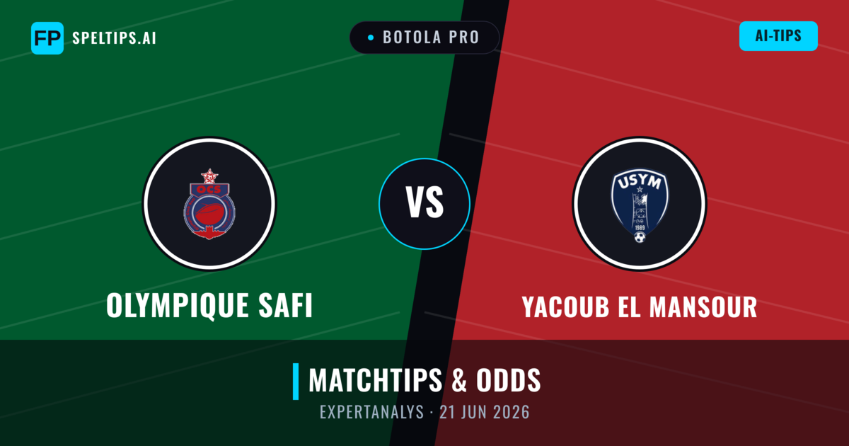 Olympique Safi vs Yacoub El Mansour — matchtips och förhandstitt
