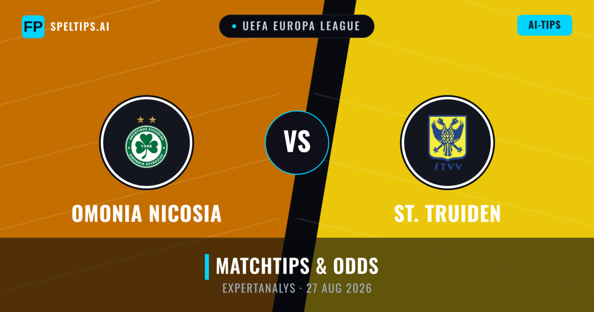 Omonia Nicosia vs St. Truiden — matchtips och förhandstitt