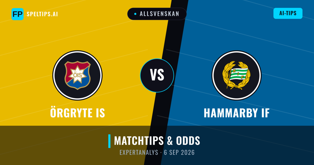 Örgryte IS vs Hammarby IF — matchtips och förhandstitt
