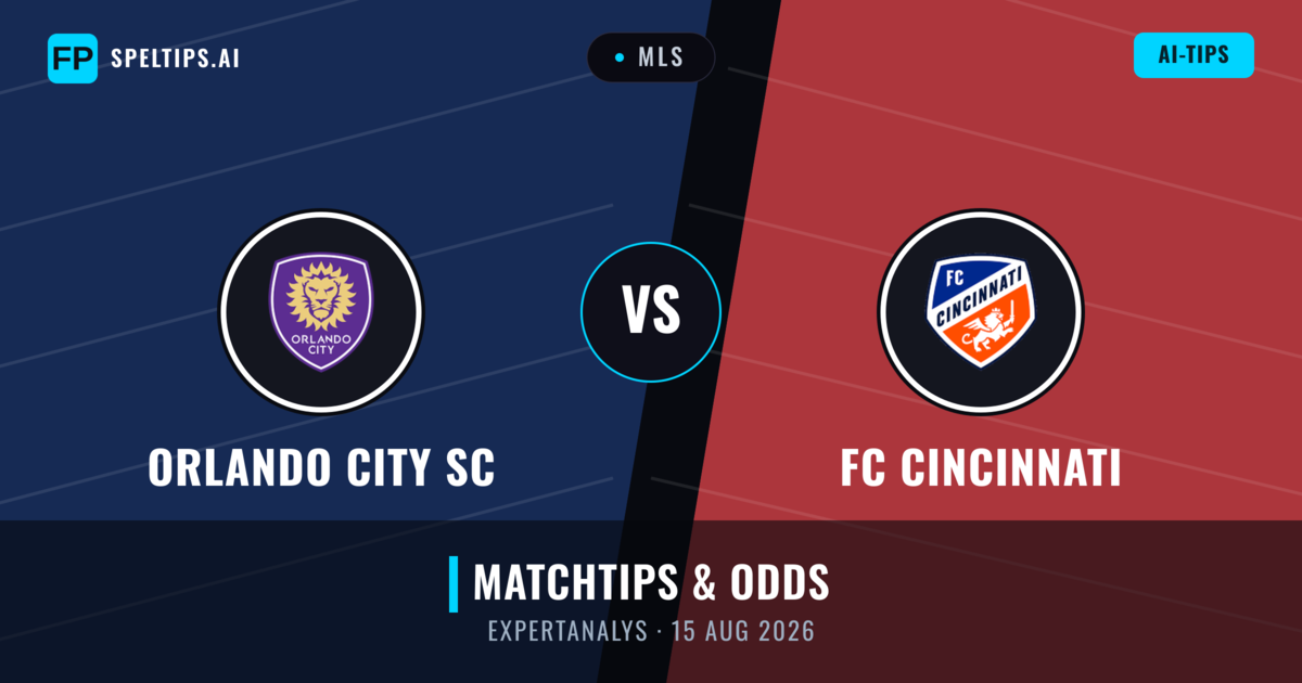Orlando City SC vs FC Cincinnati — matchtips och förhandstitt